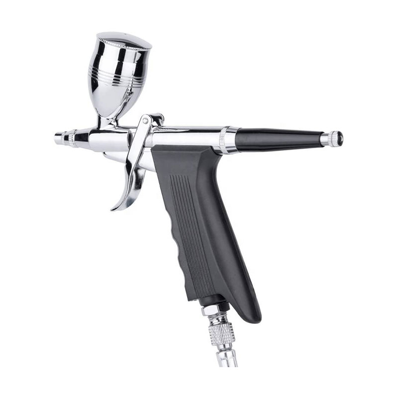 Dual-Action-Airbrush-Farbsprühpistolen-Griff, 2cc, 5cc und 13 ccm mit 3 verschiedenen Tassen