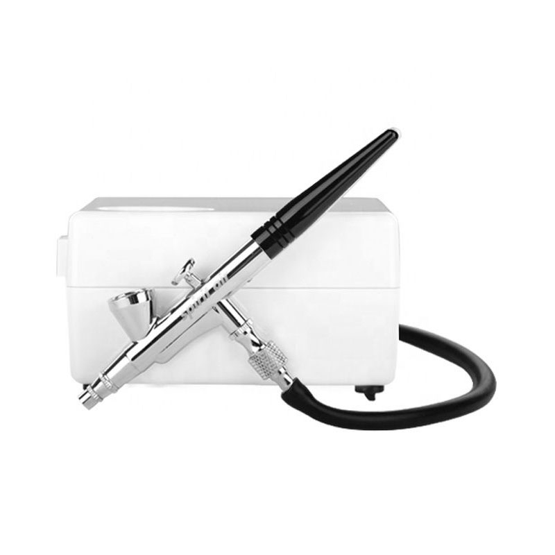 Tragbares Airbrush -Kit mit Luftkompressor für Körperkunst, Schminken, Nagelkunst, Tattoo und Make -up